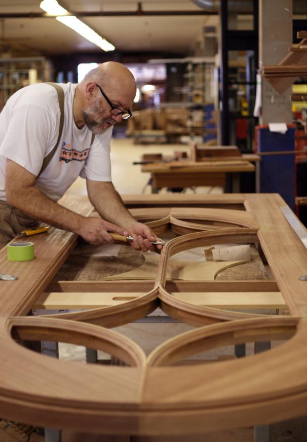 Hand Tooled Factory Door